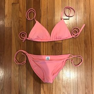 BECCA bikini top (Size D) and bottom (Size M)